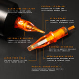 CAM x AMI JAMES Cartridges - Standard Bugpin Curved Magnums - #10 (0.30mm) - 20/Box
