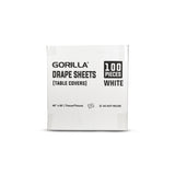 Gorilla Drape Sheets/Bed Covers - White (40" x 60") - 100/Case